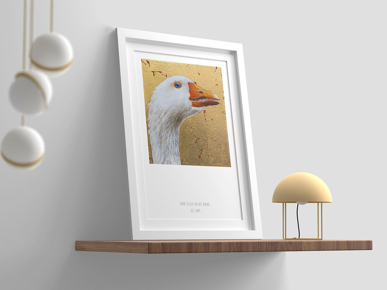 Vom Teller an die Wand - Die Gans