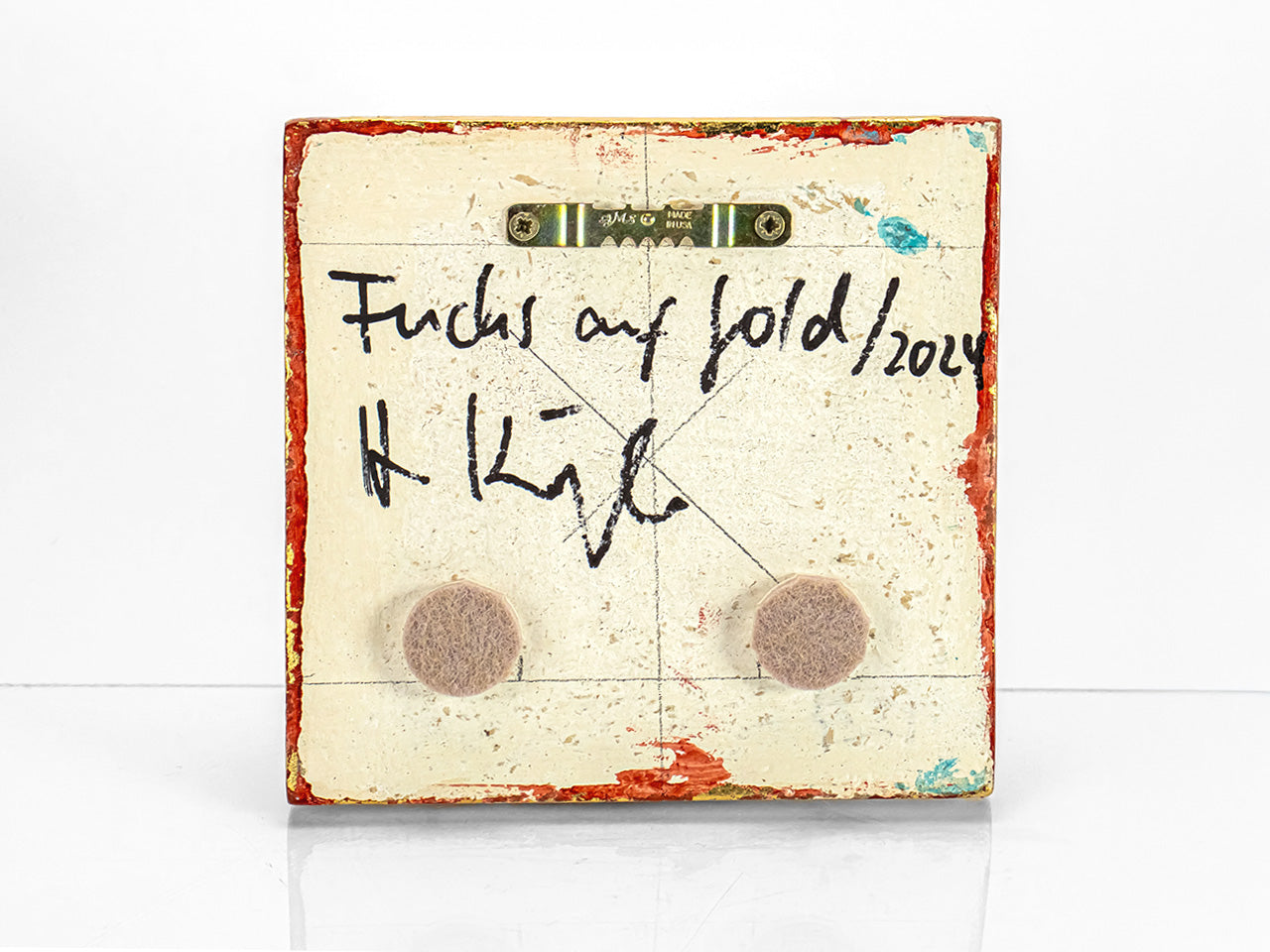 Tafelbild Fuchs auf Gold Motiv 1