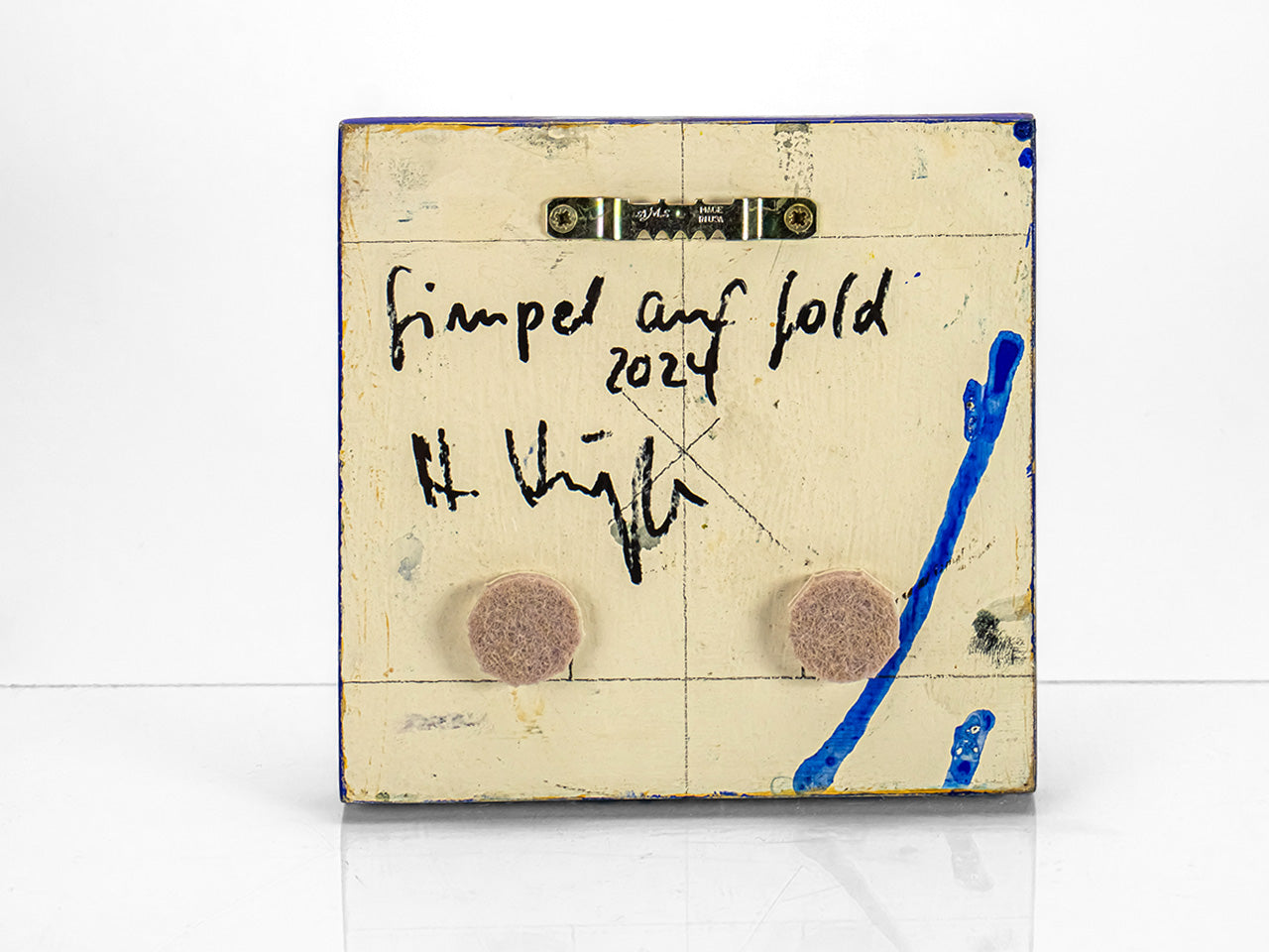 Tafelbild Gimpel auf Gold