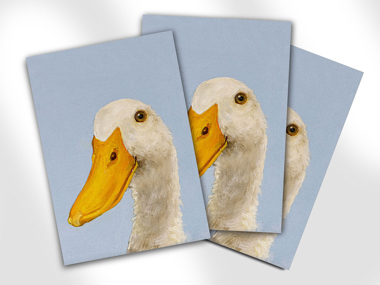 Ente auf Blau
