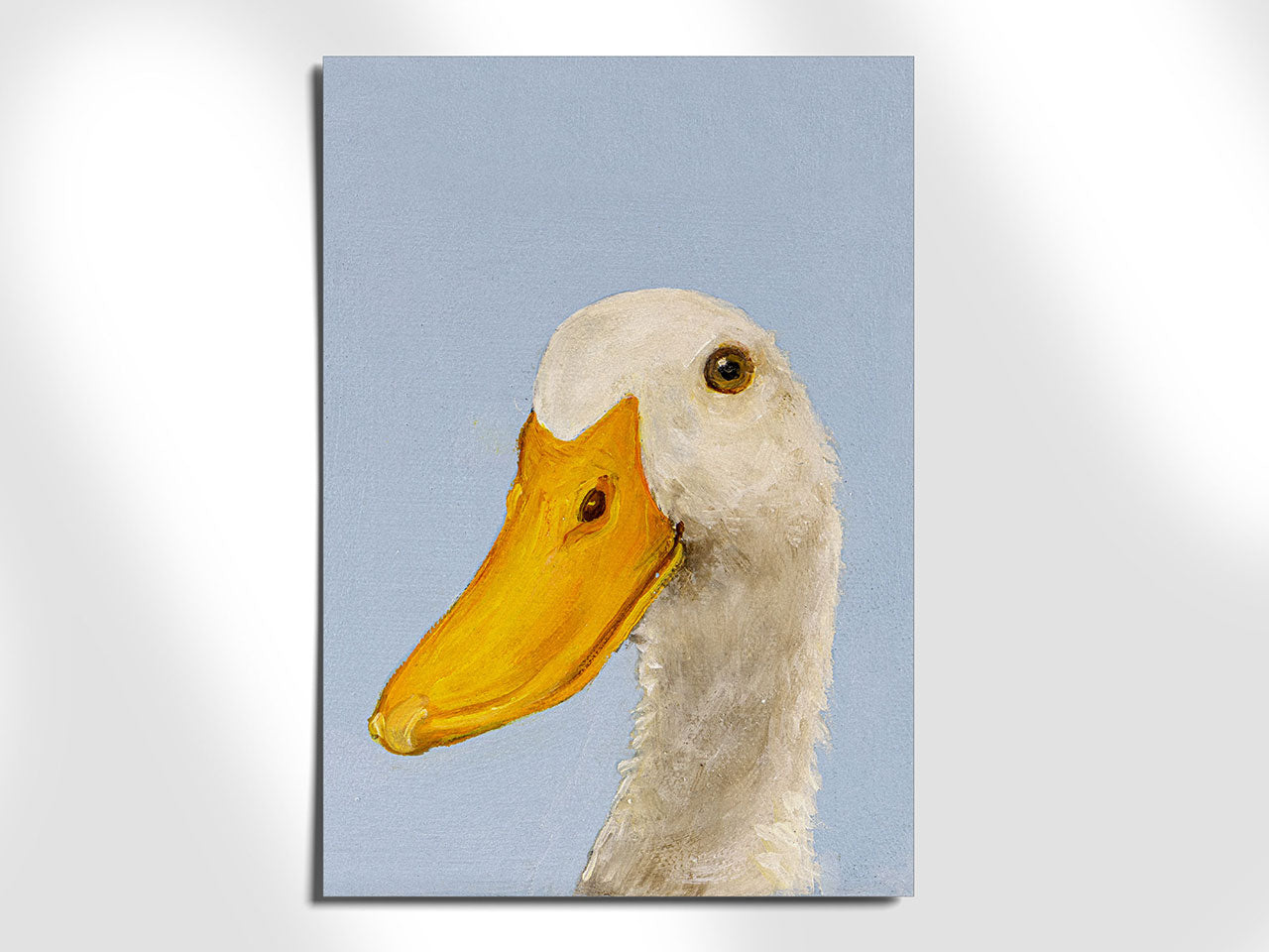 Ente auf Blau