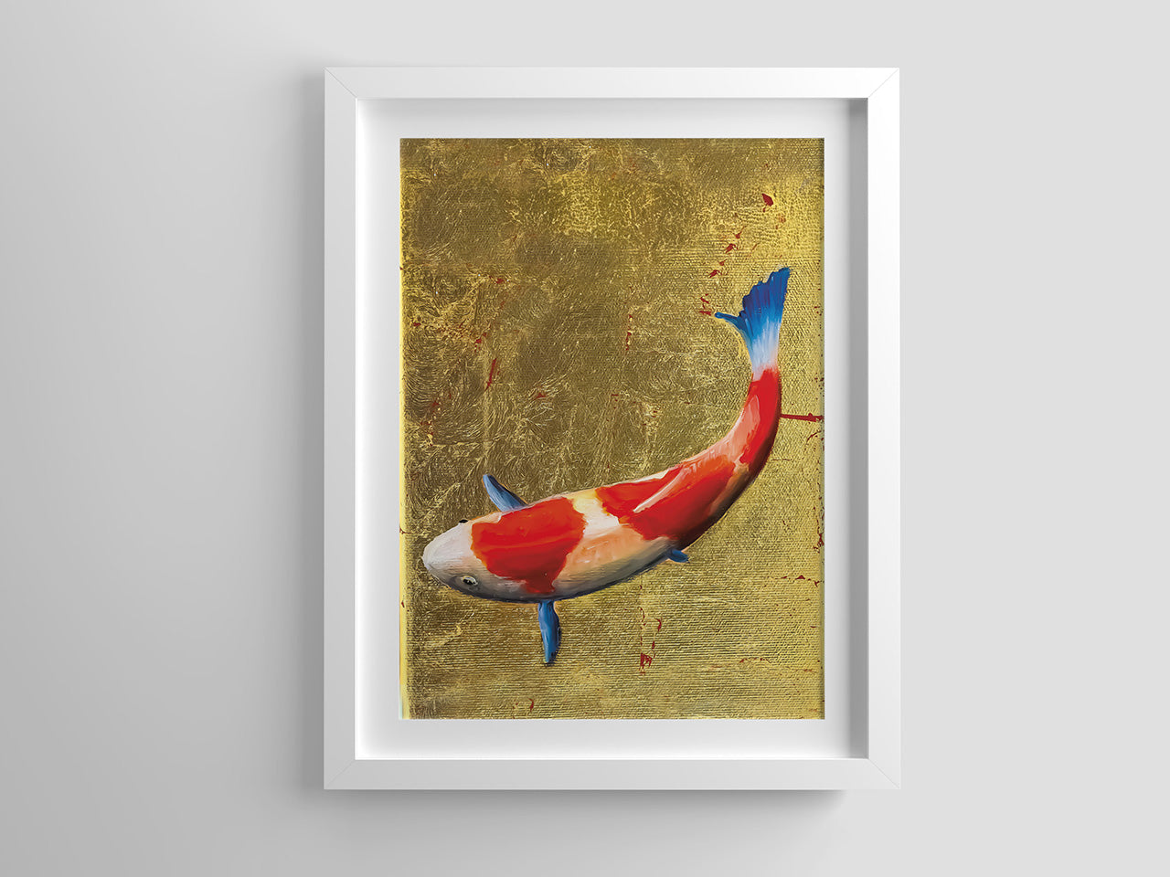 Koi auf Gold