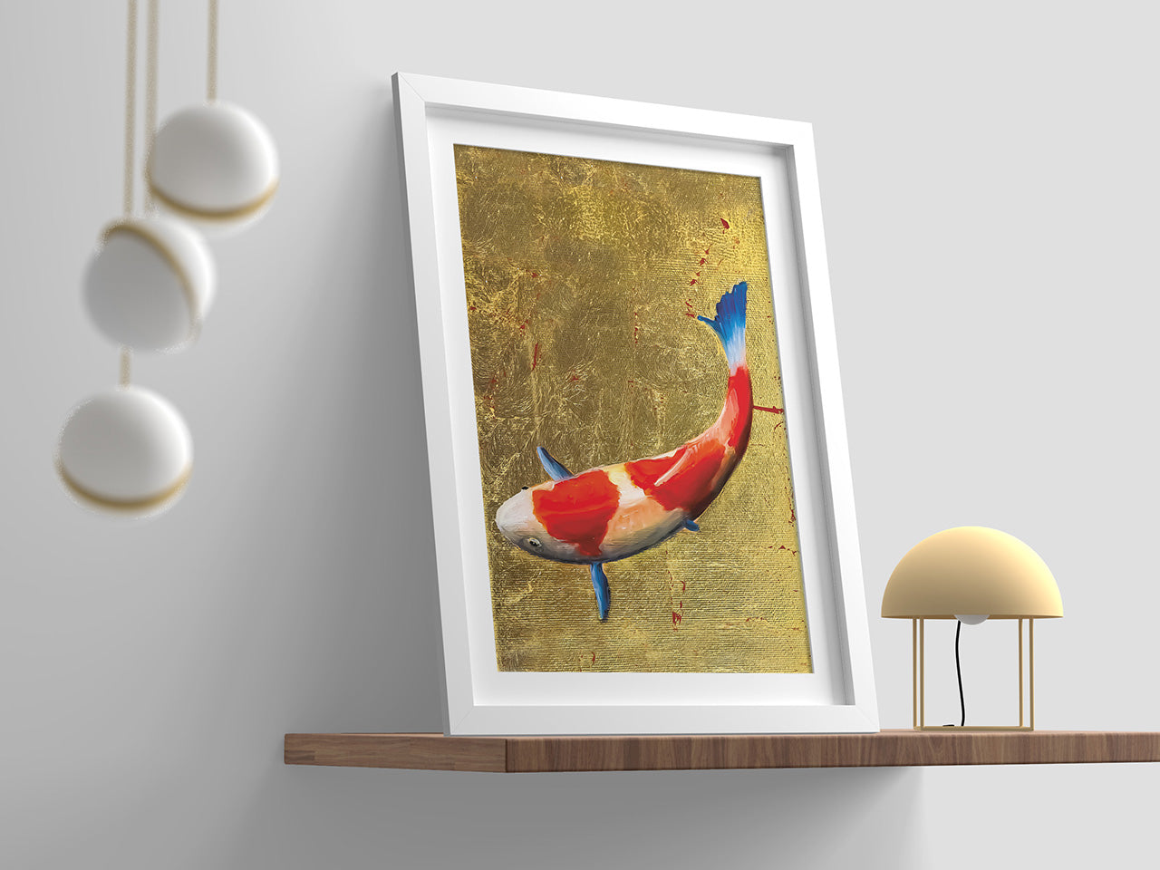 Koi auf Gold