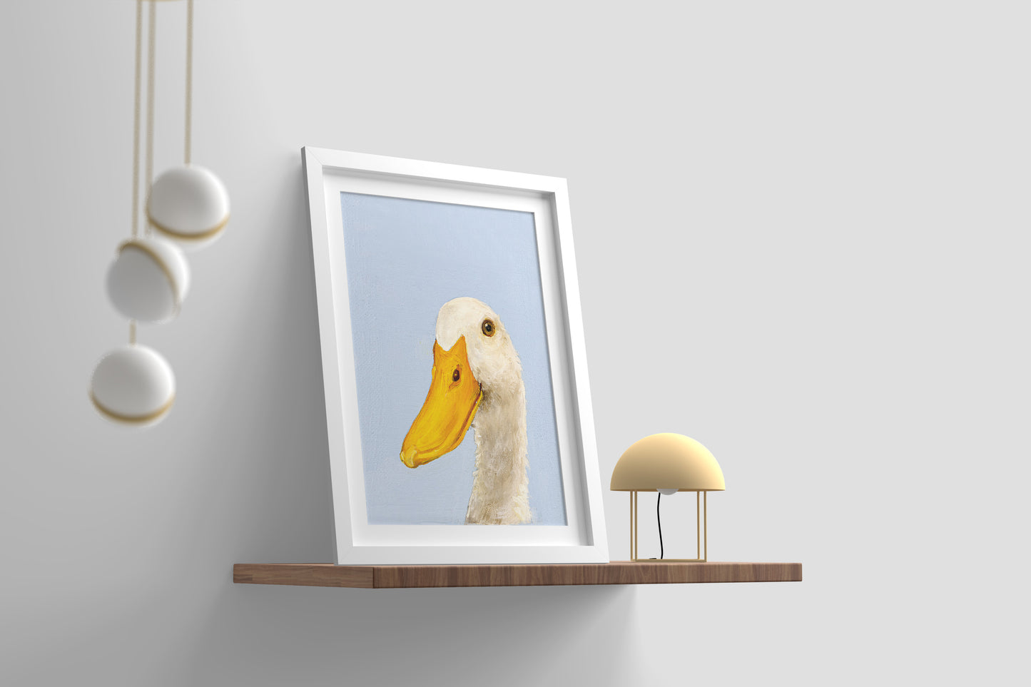Ente auf Blau