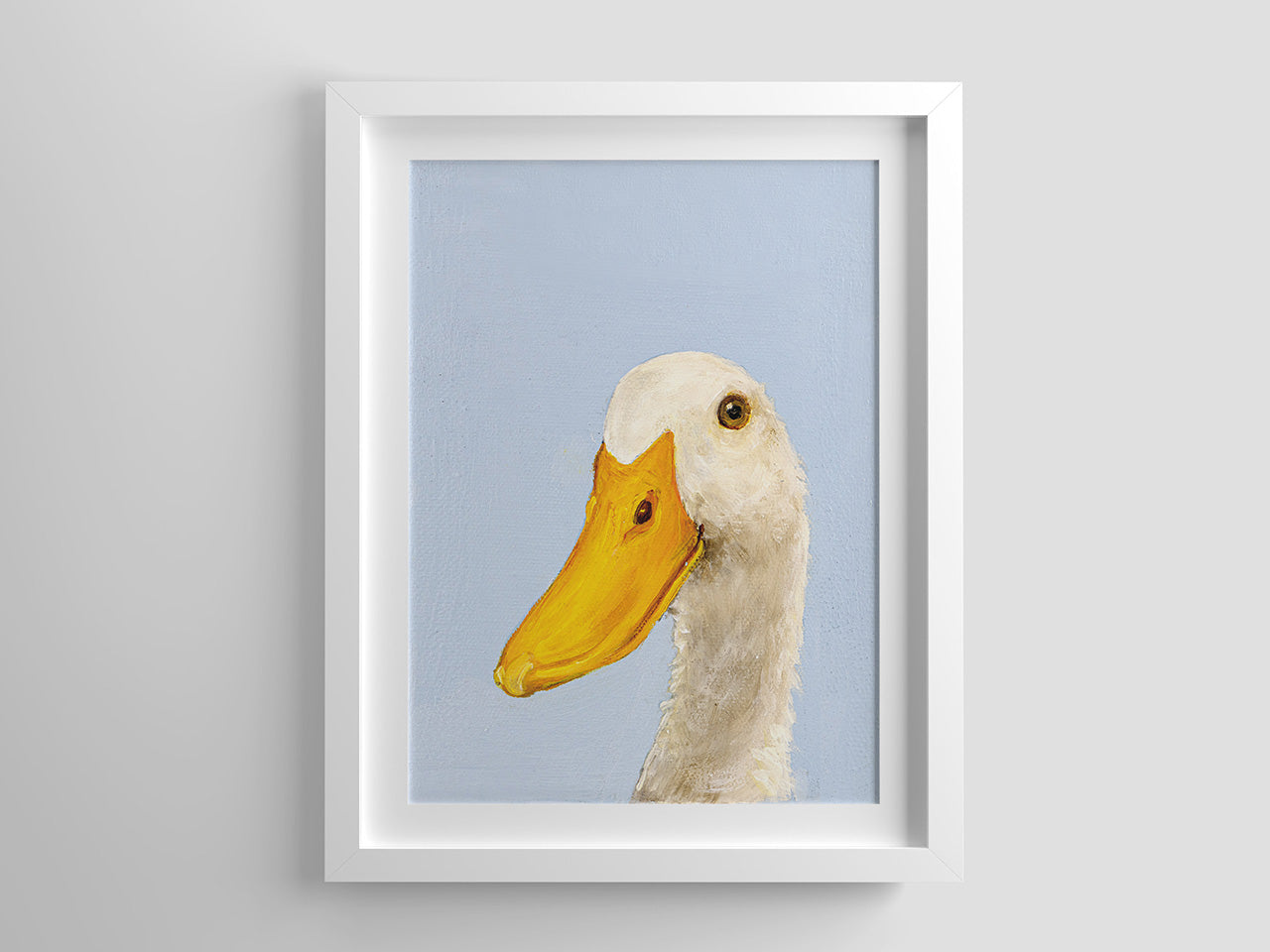 Ente auf Blau