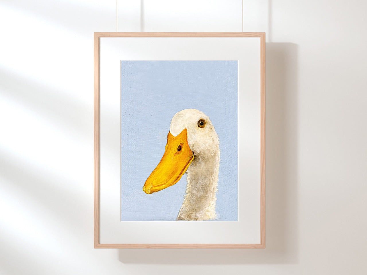 Ente auf Blau
