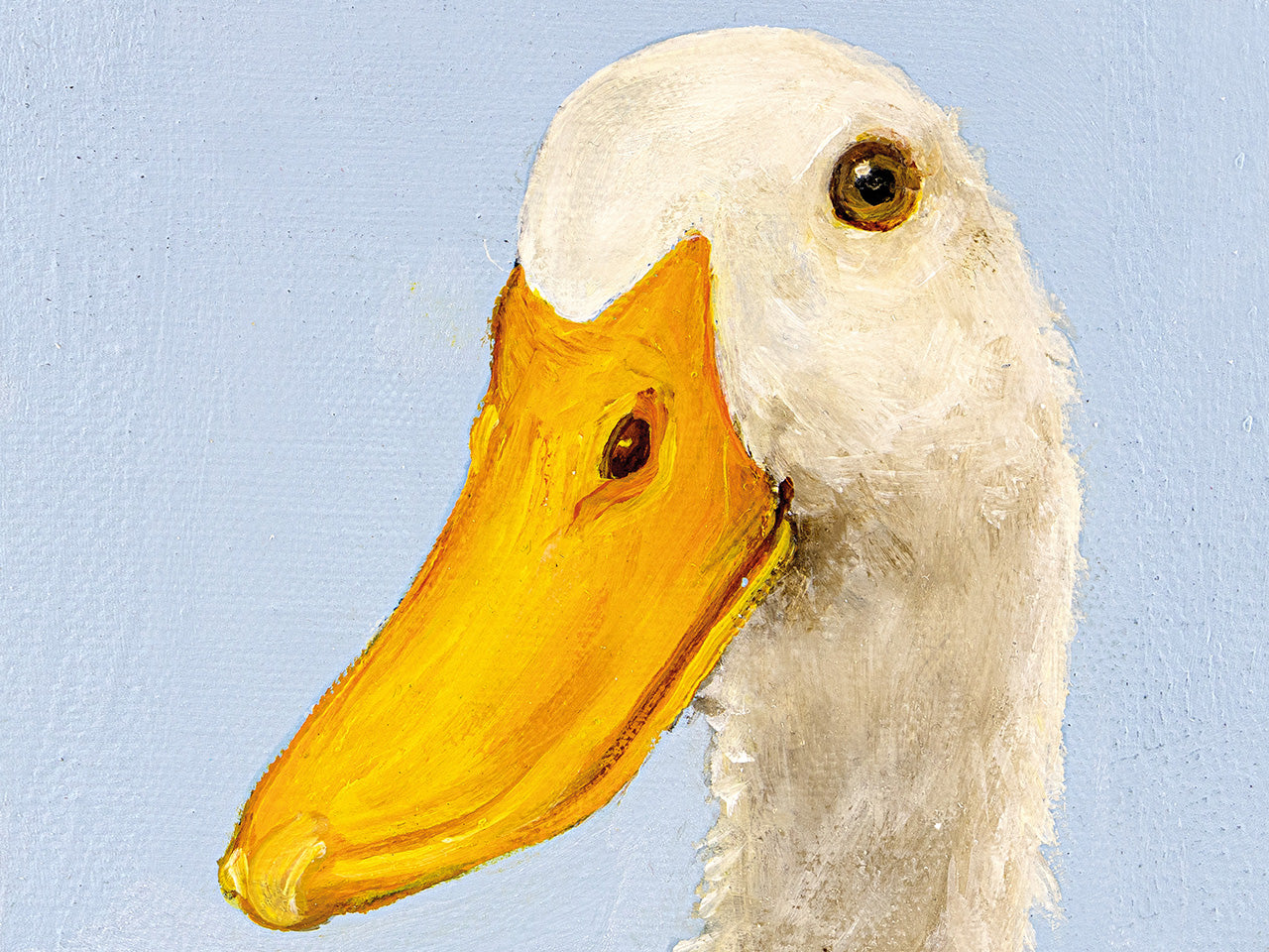 Ente auf Blau