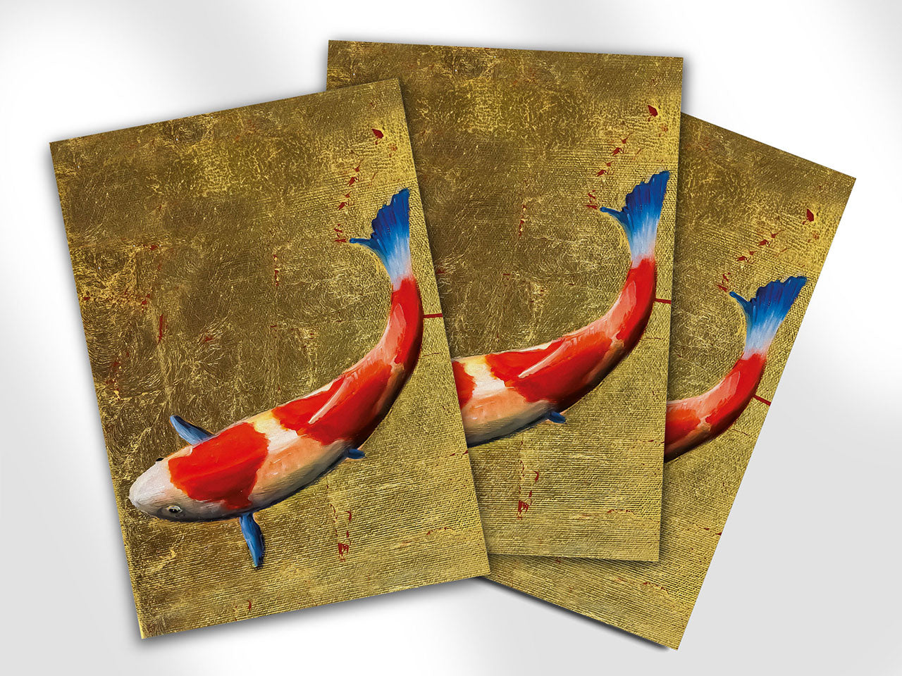 Koi auf Gold